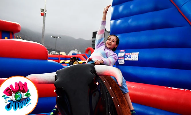 FUN JUNGLE: 60  minutos en todos los Inflables en MEGAPLAZA INDEPENDENCIA