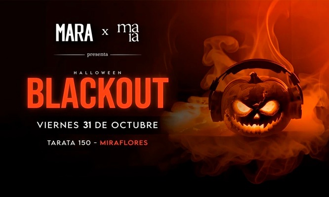 HALLOWEEN BLACKOUT  este 31 de octubre en MARA Miraflores ¡Premio al mejor disfraz!