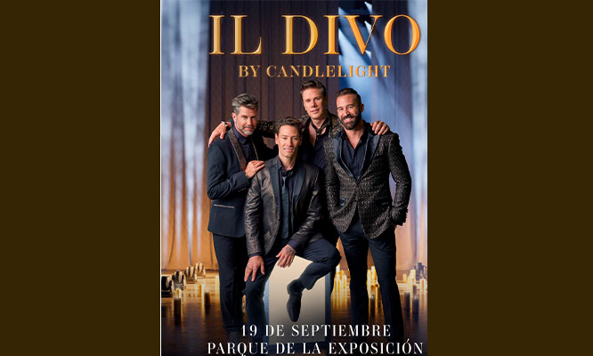 IL DIVO BY CANDLELIGHT 2025  Zona a elegir  el  19 de SETIEMBRE en el Parque de la Exposición