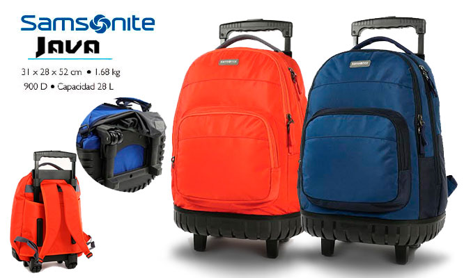 Samsonite® Trolley mochila con ruedas en modelo a escoger delivery