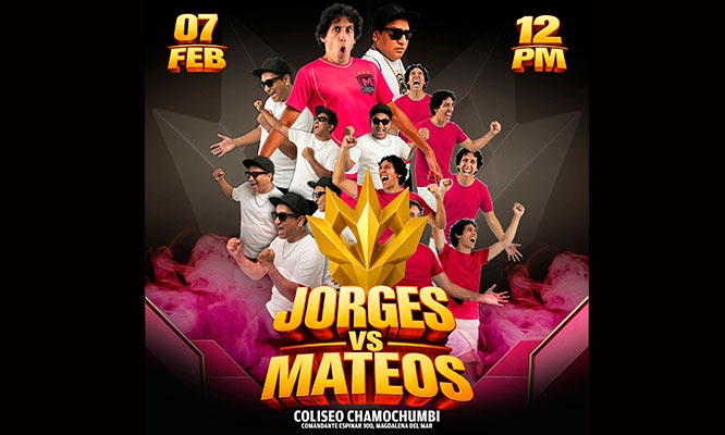 JORGES VS MATEOS en el  Coliseo Chamochumbi - 07 DE FEBREO