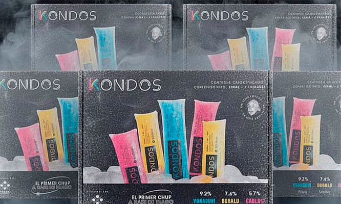 Kondos Sixpacks Chup’s, Cocteles Congelados Prácticos Sabores Vodka, Piña Colada y Chilcano.