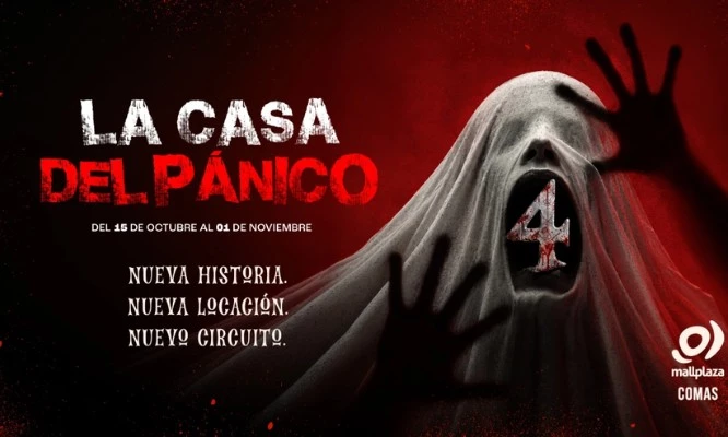 La Casa del Pánico 2026 en el Mallplaza Comas del 15 de Octubre al 1 de Noviembre