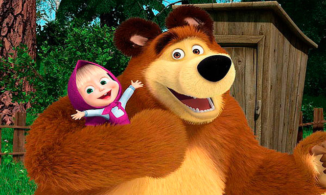 Entrada a la obra teatral Masha y El Oso y La Granja de Zenon