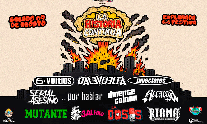 CONCIERTO LA HISTORIA CONTINUA: el 09 de Agosto en el  Centro de Convenciones Festiva