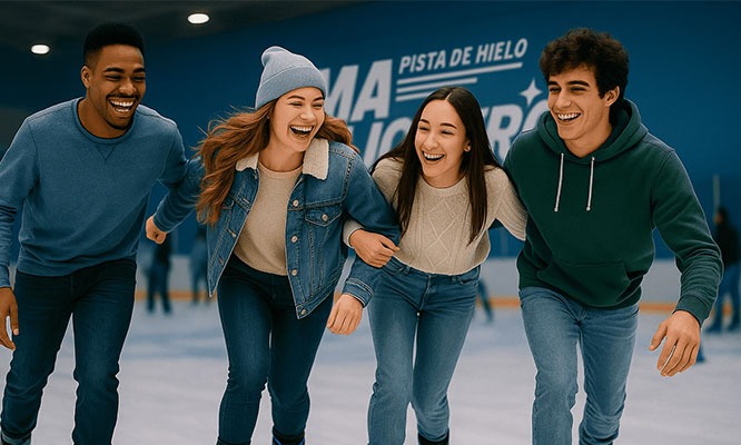 LIMA BAJO CERO: Patinaje sobre hielo de Lunes a Domingo en San Borja