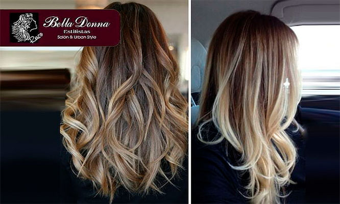 Balayage O'mbre Baño de Color a las Mechas Hidratante Cepillado