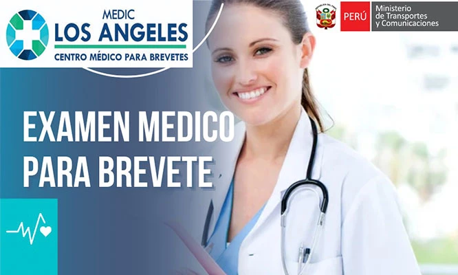 Examen Médico para Brevete en COMAS de AUTO o MOTO