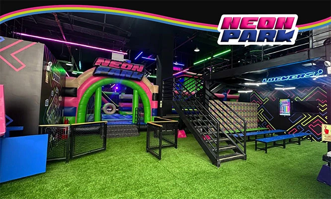 NEON PARK  : Entrada  Ilimitada Juega todo el tiempo que desees