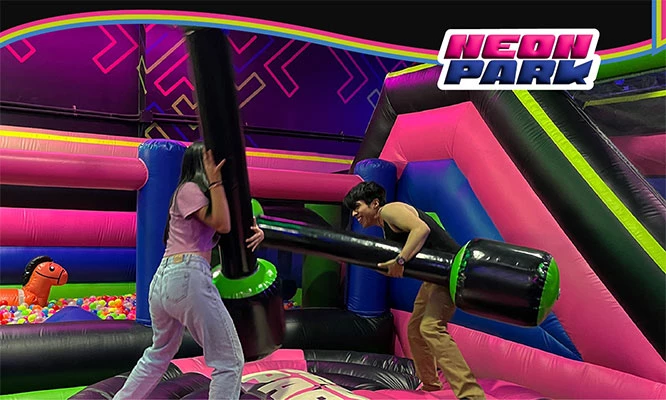 NEON PARK  : Entrada  Ilimitada Juega todo el tiempo que desees