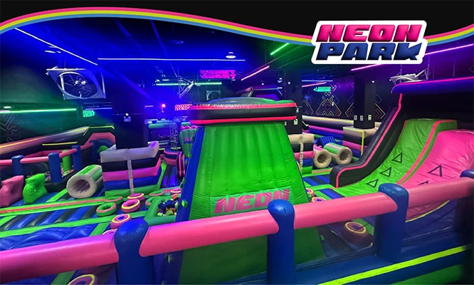 NEON PARK  : Entrada  Ilimitada Juega todo el tiempo que desees