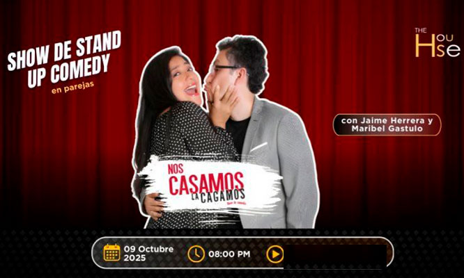 NOS CASAMOS, LA CAGAMOS:  2 Entradas al Stand-up Comedy en el The House San Isidro -  Jueves 09 de OCTUBRE
