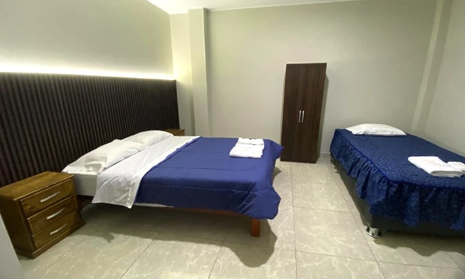 HABITACIÓN DOBLE O FAMILIAR para 4 personas en Mablia Suite - Ica.