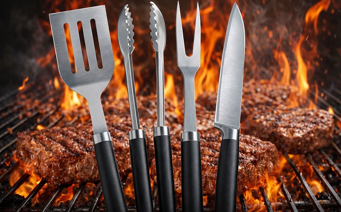 Pack x4 de utensilios parrilleros ¡iNCLUYE DELIVERY!