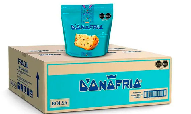 DONOFRIO : Caja de 06 panetones presentación en bolsa ziploc (880 grs)