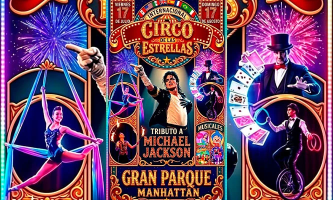 CIRCO INTERNACIONAL  DE LAS ESTRELLAS  desde el 17 de Julio al 17 de Agosto en el  Gran Parque Manhattan - Comas