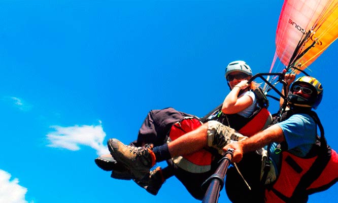 Vuelo en parapente cuatrimotos instructor con traslados ida y vuelta y mas