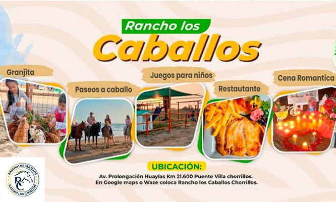 Rancho los Caballos que incluye: entrada , paseo a caballo, mini granjita , juegos y mas ¡Máxima diversión en familia!