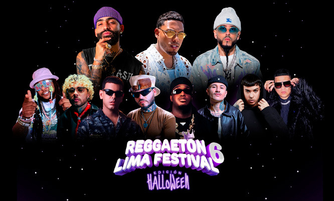 REGGAETON LIMA FESTIVAL Edición Halloween 31 de OCTUBRE en el Estadio Nacional (ENTRADA VIRTUAL)