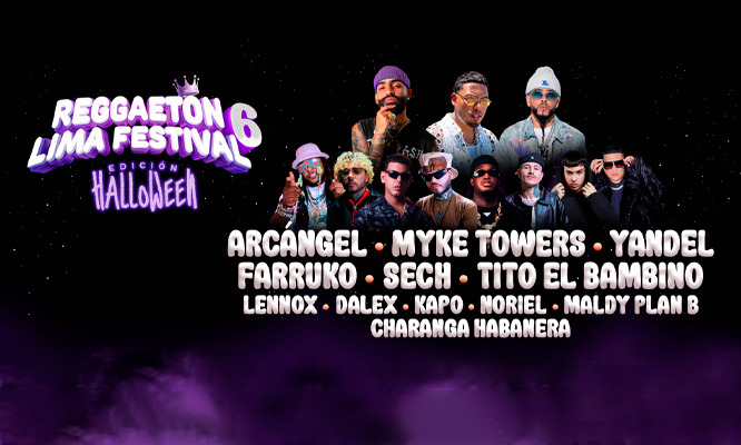 REGGAETON LIMA FESTIVAL EDICIÓN HALLOWEEN, 31 de OCTUBRE en el Estadio Nacional REGGAETON LIMA FESTIVAL EDICIÓN HALLOWEEN, 31 de OCTUBRE en el Estadio Nacional