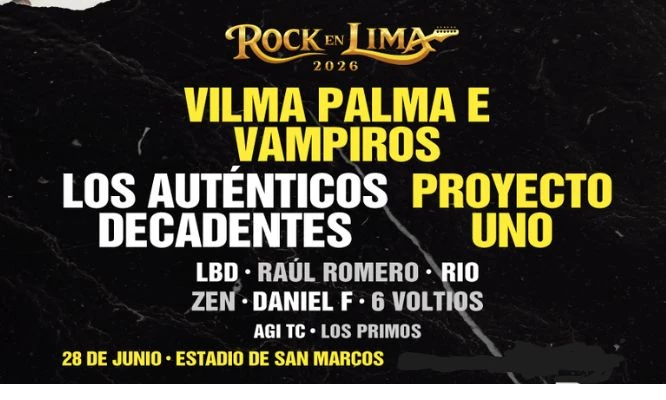 Rock en Lima: Vilma Palma, Auténticos decadentes, Proyecto 1, Raúl Romero