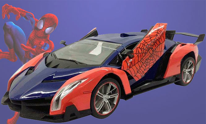 Auto a control remoto Spider Man o Capitan America
