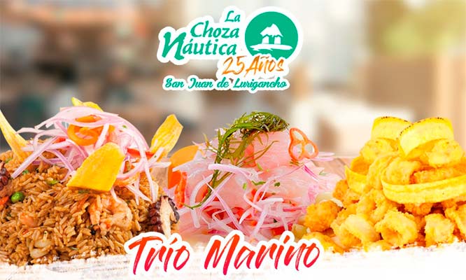 Trio marino para 2 personas en La Choza Nautica de San Juan de Lurigancho