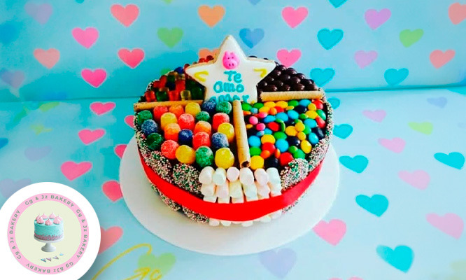 Torta de varios sabores  y relleno de 1 piso de 14cm a 20cm