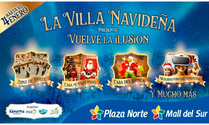 Entrada VILLA NAVIDEÑA 2025: Vuelve La Ilusión en el Mall del Sur y Plaza Norte