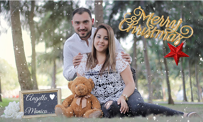 Sesion fotografica en exteriores Navideña impresiones